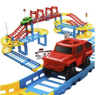 奇趣电动轨道车拼装玩具