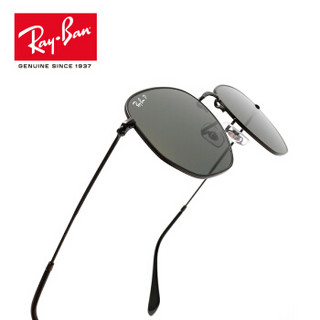 RayBan 雷朋太阳镜墨镜男女款复古偏光驾驶镜0RB3548N可定制 002/58  黑色镜框绿色偏光镜片 尺寸54