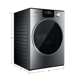 （Panasonic）松下洗衣机阿尔法保时捷 滚筒带烘干全自动洗烘一体10公斤XQG100-P1DL