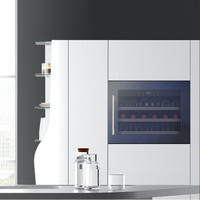 格伦德(Gironde)BI24S嵌入红酒柜恒温酒柜下翻门冰吧饮料柜茶叶冷藏柜家用 全玻璃门18支