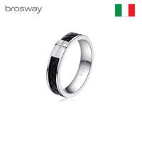 Brosway 时尚饰品 欧美风潮男配饰 个性经典手工编织皮男士戒指指环 BHW31A 19# 周长59mm