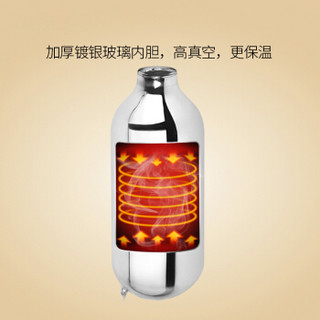 清水（SHIMIZU） 时尚家居保温壶家用热水瓶玻璃内胆暖水瓶保温瓶 1131 天空蓝 3.2L