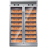  FUKE/富客 变频恒温恒湿 雪茄柜红酒柜  200瓶以上 银色