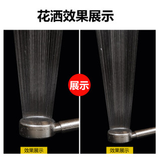 亮朵 Lightduo 淋浴增压花洒喷头热水淋雨器莲蓬头浴室洗澡手持沐浴家用太空铝花晒套装 太空铝可拆洗花洒头