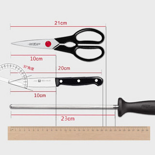 双立人（ZWILLING）刀具套装家用厨房菜刀中片刀炊具厨具20件套一帆风顺CHEF系列
