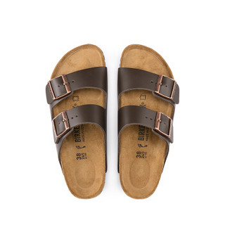 BIRKENSTOCK 勃肯 软木拖鞋男女同款牛皮情侣拖鞋Arizona系列 棕色 42  男款