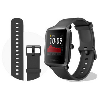 AMAZFIT 跃我 1S 青春版 智能手表 32.5mm 碳黑色 TPU表带 8MB（ECG、GPS）