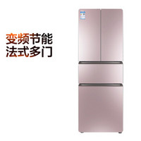 TCL 280升 法式多门冰箱 变频节能 冷藏室自除霜（玫瑰金）BCD-280KPZ50