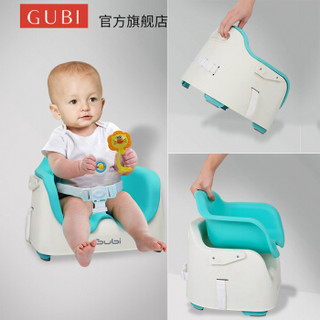 Gubi 便携式宝宝餐椅婴儿吃饭学坐椅 多功能儿童餐桌餐椅轻便 小餐椅D101 餐椅 新蓝钻