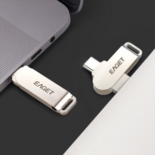 忆捷（EAGET）64GB Type-C USB3.1 手机U盘 CU50高速全金属双接口手机电脑多用优盘