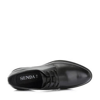 Senda/森达男鞋商务鞋正装鞋专柜同款男士皮鞋1LN10CM8 黑色 42