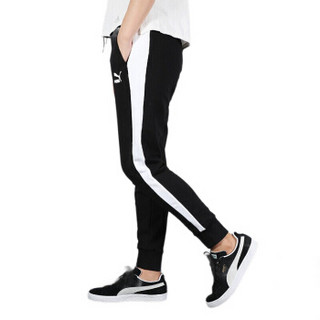 彪马PUMA 女子 针织长裤 Classics T7 Track Pant, F 运动裤 595882 01 黑色M码