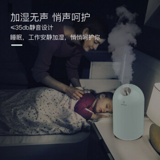 西屋（Westinghouse）加湿器 卧室迷你香薰机 办公室空气加湿器  简约时尚设计  WHU-1800G 草绿