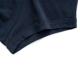 EMPORIO ARMANI UNDERWEAR阿玛尼奢侈品新款男士三件装舒适透气平角内裤 111357-9P717 NAVY-40035 L