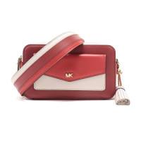 迈克·科尔斯 MICHAEL KORS MK女包 牛皮单肩斜挎包相机包红色棕色拼色 32F8GF5M5T TRRCTTA MLTI