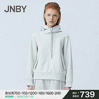 JNBY/江南布衣20秋新品卫衣太空棉简约上衣连帽外套女5J9E12510