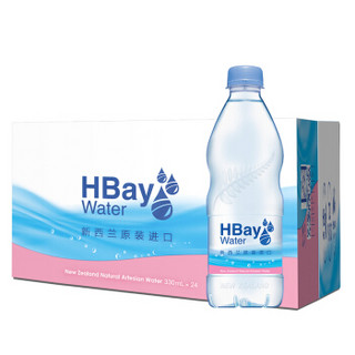 新西兰进口 纽湾HBay饮用天然泉水 330ml*24瓶*1箱 水源地霍克斯湾 母婴水