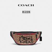 COACH/蔻驰男士新款经典标志抽象马车图案RIVINGTON腰包
