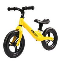 婴孚儿童平衡车无脚踏滑步车 溜溜车双轮2-3-6岁小孩自行滑行车柠檬黄