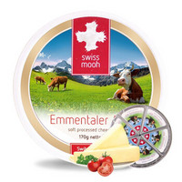 瑞慕（swissmooh） 瑞士进口埃曼塔奶酪 成人儿童乳酪芝士 盒装170g/6块