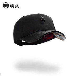 初弎潮牌鸭舌帽刺绣中国风男狮子头情侣夏季棒球帽子46077 狮子头（小）铜色