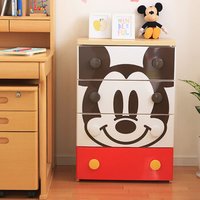 爱丽思IRIS DISNEY迪士尼米奇维尼抽屉式塑料收纳柜儿童卧室整理柜衣物玩具储物柜 米奇款 56*43*81cm 四层