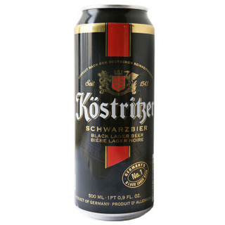 卡力特（Kostritzer）啤酒 黑啤500mL*24罐/整箱 罐装啤酒德国原装进口 黑啤500mL（保质期至2021/4/8）