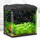 森森 鱼缸水族箱金鱼缸带灯鱼缸过滤器玻璃鱼缸 黑色 HR-230含鱼缸 灯 水泵 *6件