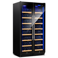 富客(FUKE) FK-340WB智能恒温红酒柜酒店餐厅风冷双开门对开葡萄酒冷藏酒柜家用 黑色满配