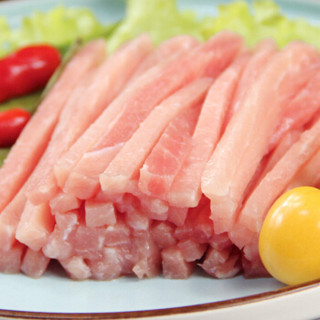 商品鹏程 猪后腿肉丝 1kg 精修切丝后臀尖猪瘦肉 京酱肉丝鱼香肉丝