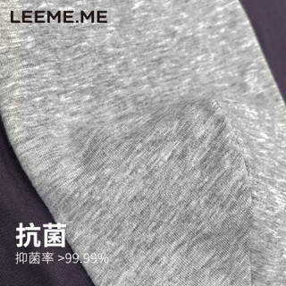 LEEME.ME 粒米 男士内裤男平角裤中腰莫代尔抗菌男士四角内裤裤头3条装 XL