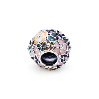 潘多拉 PANDORA 经典花环925银串饰 典雅时尚饰品 797907ENMX