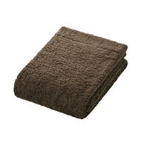 MUJI 棉绒 小浴巾 厚型 毛巾 毛巾纯棉 深棕色 60×120cm