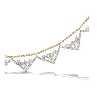Chanel香奈儿女士饰品项链时尚经典双C颈链镶嵌水晶2020新款