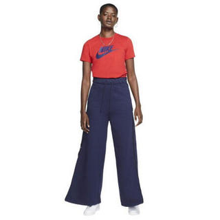 Nike/耐克女子运动短袖T恤修身大logo圆领棉质9153950 红色 1