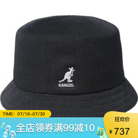 Kangol袋鼠帽子女平顶渔夫帽遮阳帽盆帽春夏K3299HT-1 Black L