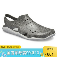 CROCS卡骆驰男士洞洞鞋拖鞋凉鞋205623 Light Grey/late Grey 8