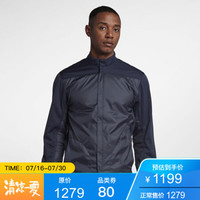 耐克Nike夹克男士全拉链高尔夫外套892274 Obsidian/Black 2XL