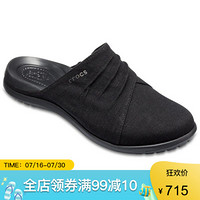 CROCS卡骆驰女鞋百搭居家户外拖鞋205277 Black / Black 7