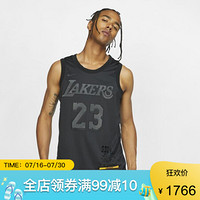 耐克Nike詹姆斯湖人队NBA男子球衣CI2030 Black L (48)