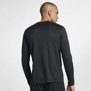 耐克NikeT恤男士长袖圆领训练上衣718837 Grey/Black/Black 2XL