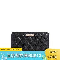 GUESS盖尔斯女包钱包长款时尚菱格手拿包SG741063 black one