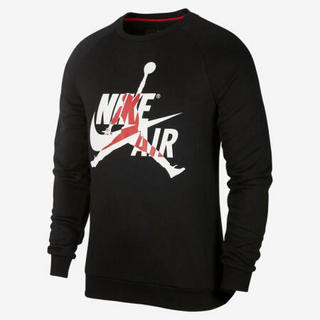 耐克Nike Jordan卫衣男士长袖圆领印花套头衫BV6006 Blk/Wht L
