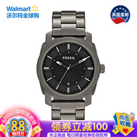 美国直邮 化石 Fossil Machine系列 男士烟灰色不锈钢手表 烟灰色 FS4774