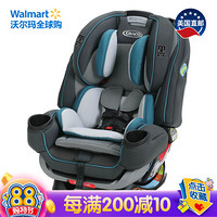 美国直邮 葛莱（GRACO） 4Ever Extend2Fit 四合一汽车座椅 蓝