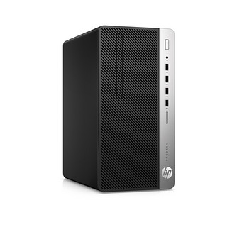 HP 惠普 ProDesk 480 G6 九代酷睿版 23.8英寸 商用台式机 黑色 (酷睿i5-9500、核芯显卡、8GB、128GB SSD+1TB HDD、风冷)