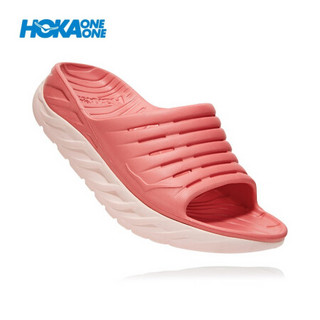 HOKA ONE ONE女奥拉2休闲运动舒缓拖鞋Ora Recovery厚底缓冲支撑 樱粉 / 盐粉 US 7/ 240mm