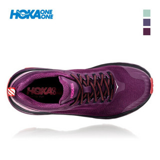 HOKA ONE ONE女挑战者5减震全地形越野跑步鞋Challenger ATR 5透气轻便运动鞋 紫红色/婴粟红 US 6/ 230mm