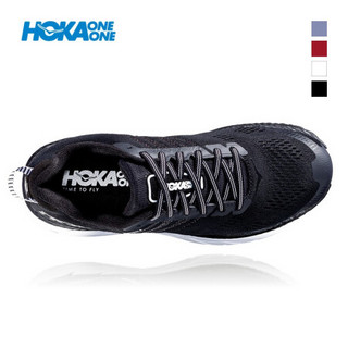 HOKA ONE ONE女克利夫顿6缓冲公路跑步鞋Clifton6透气轻便 黑色/白色 US 5.5/ 225mm