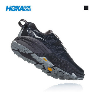 HOKA ONE ONE男飞速羚羊3防水版减震越野跑步3 WP透气缓冲 黑色 / 浅灰色 US 10 /280mm